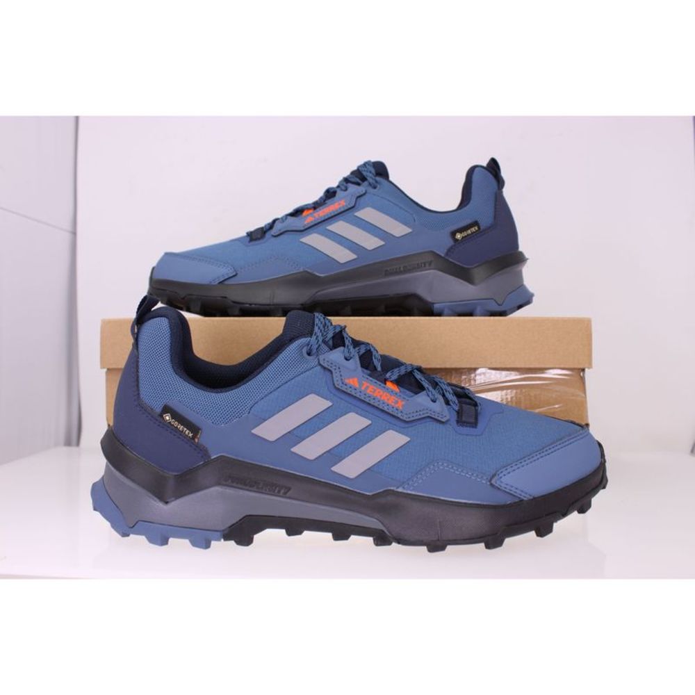 Adidas Terrex AX4 GTX Wonder Steel / Grey Three / Impact Orange HP7397 Men's - Picture 4 of 8